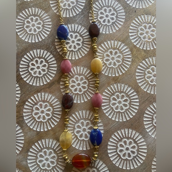 Lapis Luzili stone necklace set - Picture 4 of 8